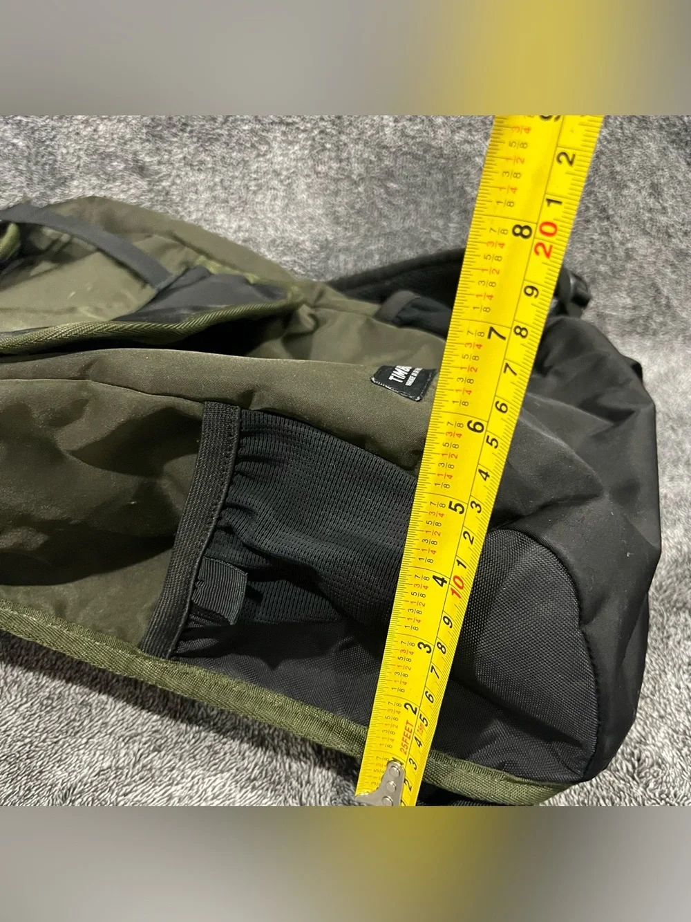 Timbuk2 Grid backpack army green and black colorway